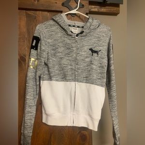 VS PINK sequence zip up hoody